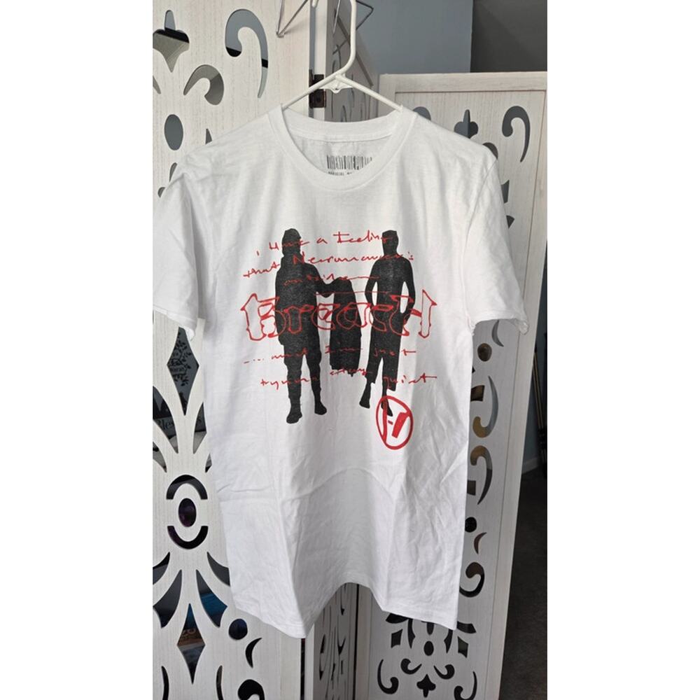 Twenty One Pilots Blurryface Band Tee White Medium Graphic Logo Shirt nwot